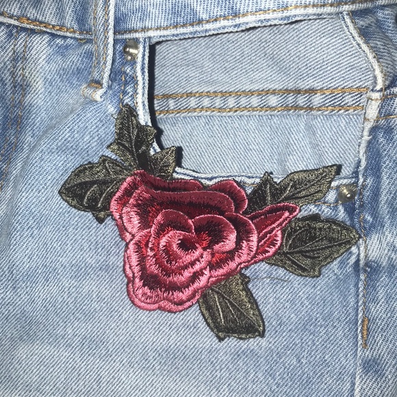 High waisted denim shorts - Picture 3 of 5